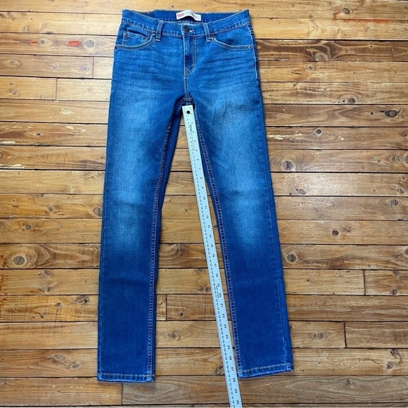 LEVIS 519 Extreme skinny high rise waist blue stretch size 28 or 16 teenager - Picture 6 of 12